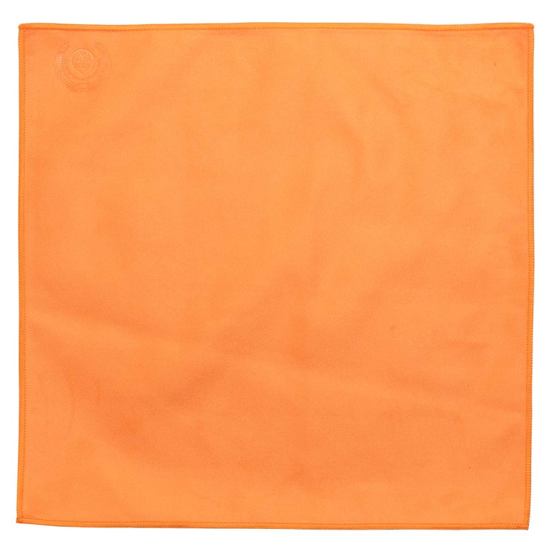 Mivi MI&VI Synthetic Chamois Microfiber Instrument Cleaning & Polishing Cloth for Violin, Viola, Cello, Bass, Guitar, Saxophone, Flute 12x12in (Tangerine-Orange) - Image 3